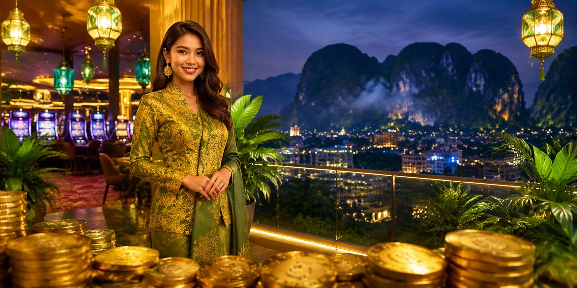 Suasana hiburan kasino di Ipoh sempena perayaan Hari Raya di Malaysia