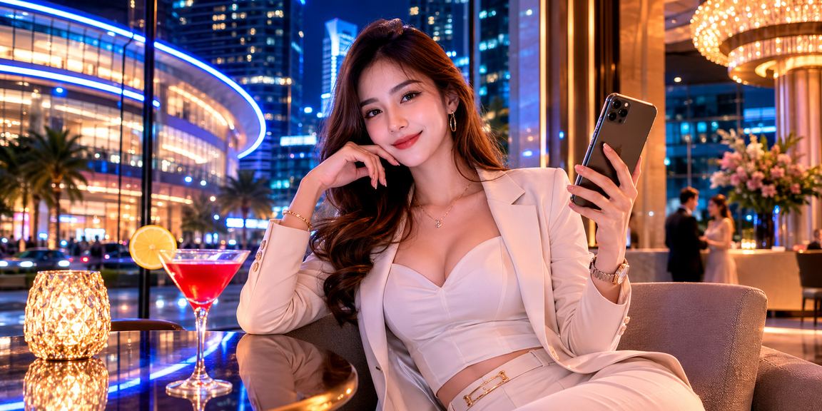 Pemain menggunakan telefon pintar untuk main kasino live di Malaysia